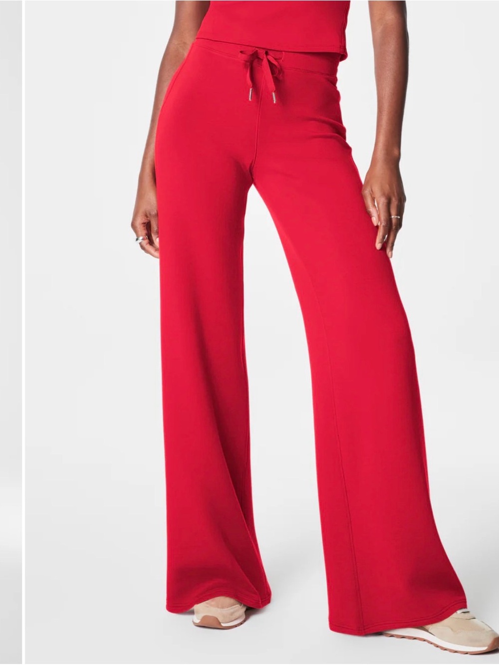 SPANX Red Wide-Leg Air Essentials Pants